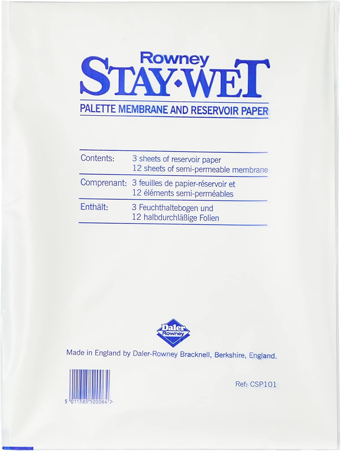 Daler-Rowney Stay-Wet Tavolozza per Colori Acrilici – refill grande
