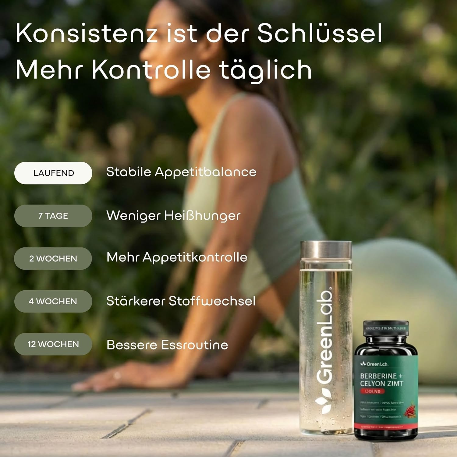 Detalle 1 de GreenLab Berberin HCL 1200 mg Kapseln
