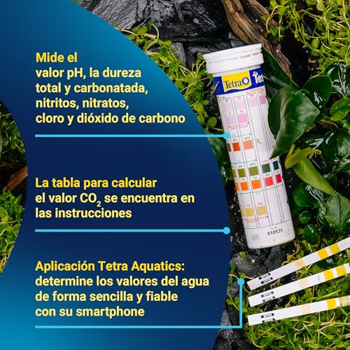 Detalle de Tetra Test 7in1 - Test de agua para acuarios (50 tiras reactivas)