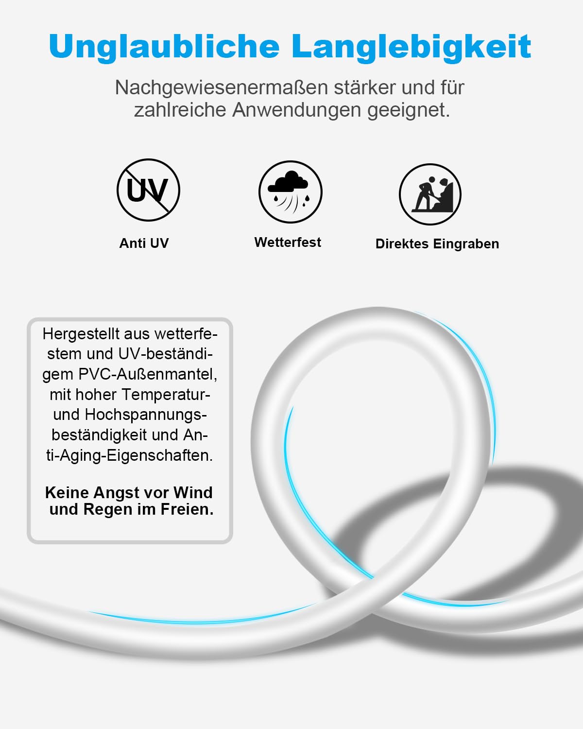 Thumbnail 4 de DDMALL CAT8 LAN-Kabel (8 m), F/FTP Ethernet mit vergoldetem RJ45 für Router, Modem & Gaming