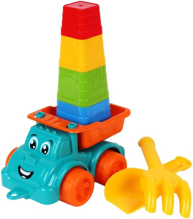 Detalle de FANCY BABY 7051 – zestaw do piasku z ciężarówką 22 cm i foremkami