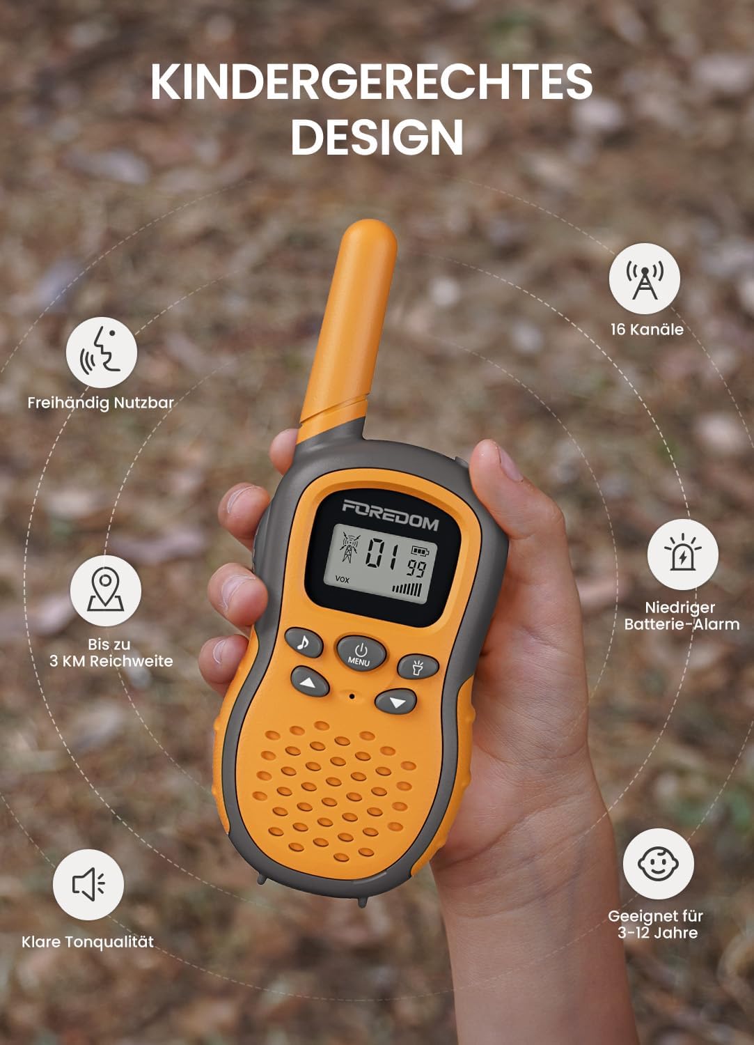 Thumbnail 2 de FOREDOM Walkie Talkies für Kinder