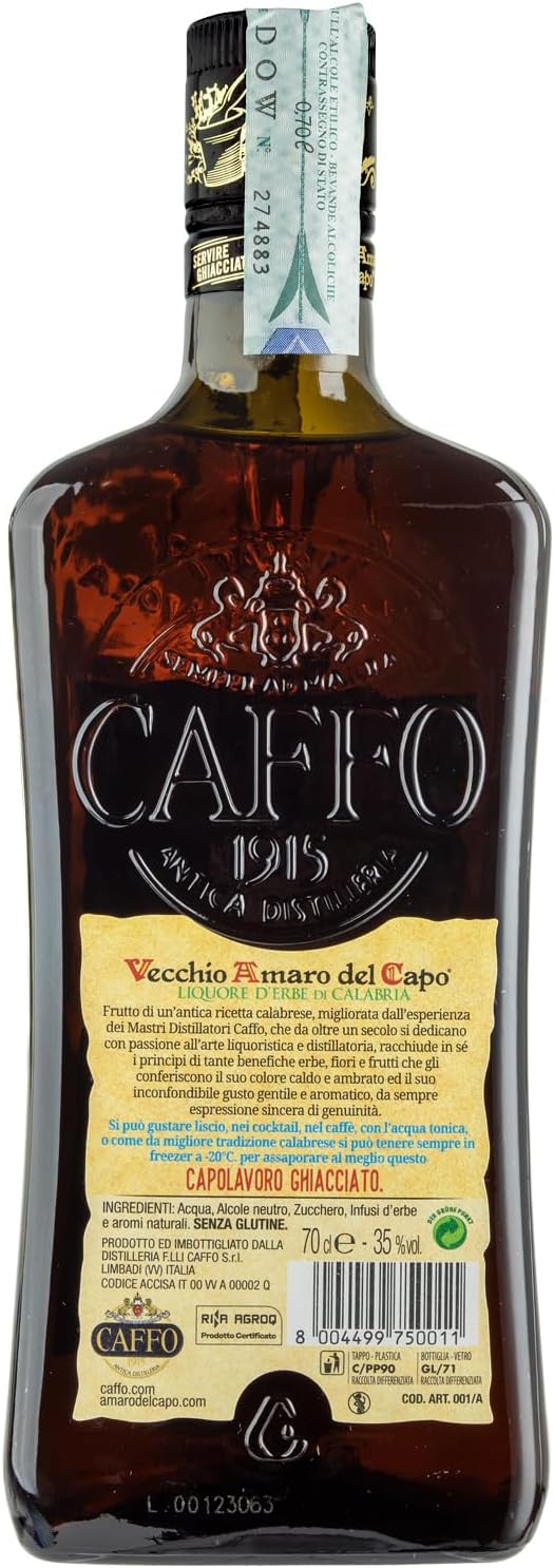 Thumbnail 3 de Vecchio Amaro del Capo - Liquore d'Erbe di Calabria (70 cl) di Vecchia Amaro del Capo