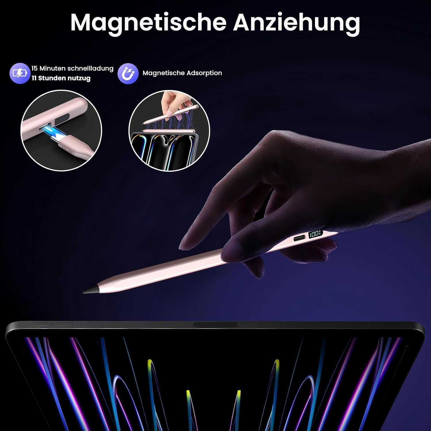 Thumbnail 4 de Stylus Pen für iPad Stift 3X Schnellladen