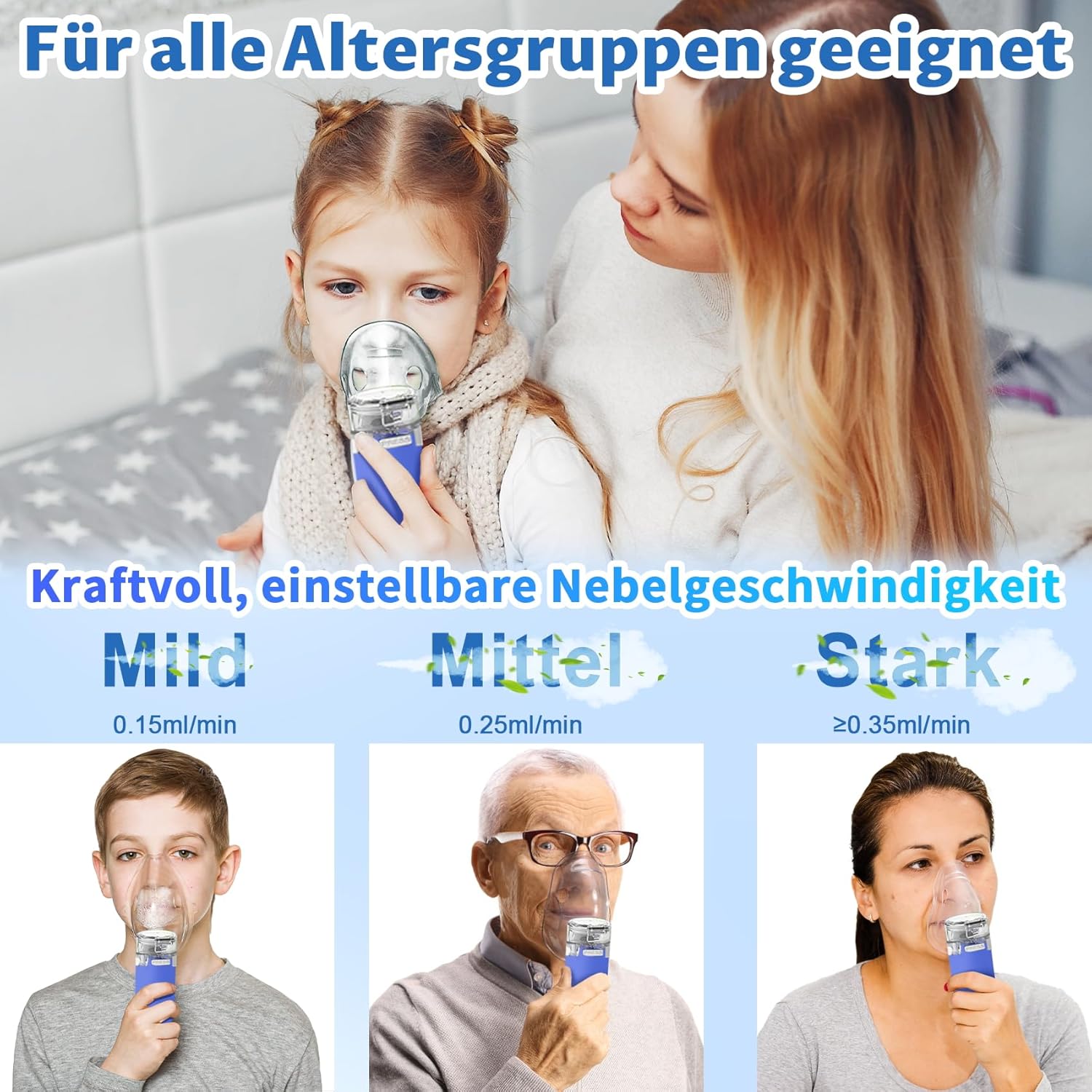 Thumbnail 4 de Inhalationsgerät 600mAh tragbar für Kinder und Erwachsene