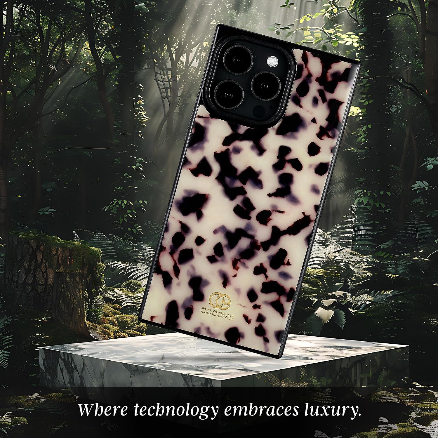 Thumbnail 4 de COCOMII Rectangle Case for iPhone 13 Pro – Ivory Tortoiseshell
