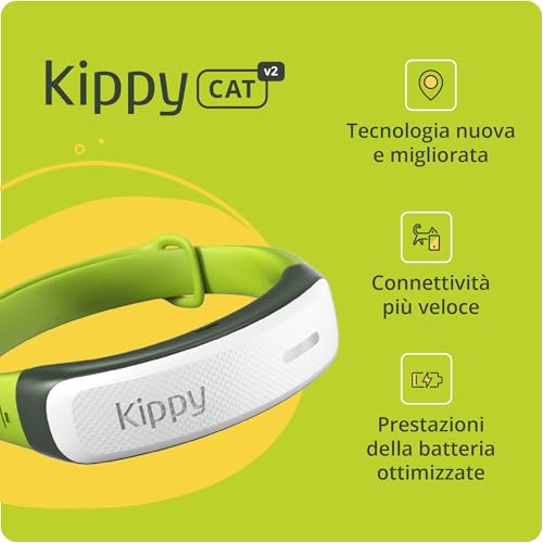 Detalle de Kippy Cat V2 — Collare GPS per gatti con localizzatore, salute e attività