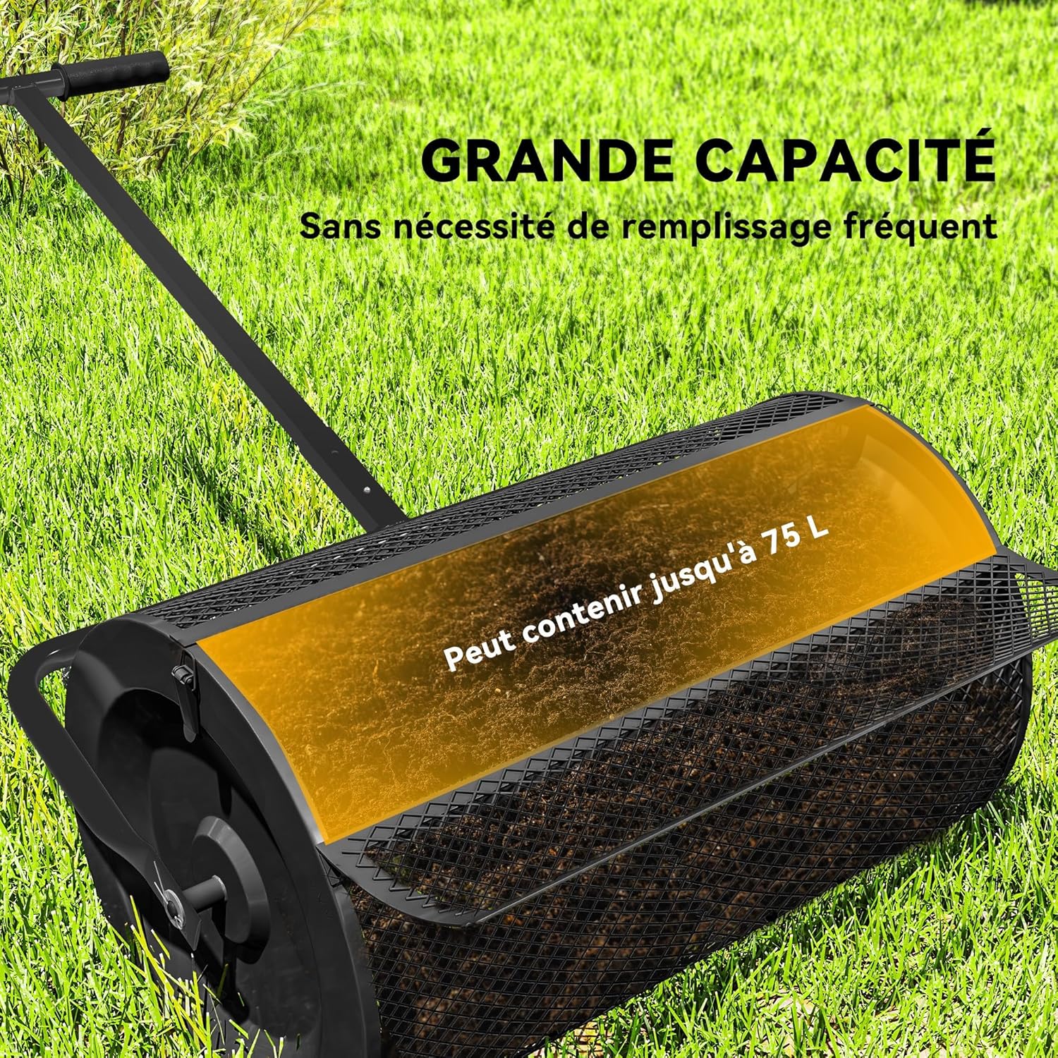 Thumbnail 2 de Outsunny Épandeur de compost 75 L