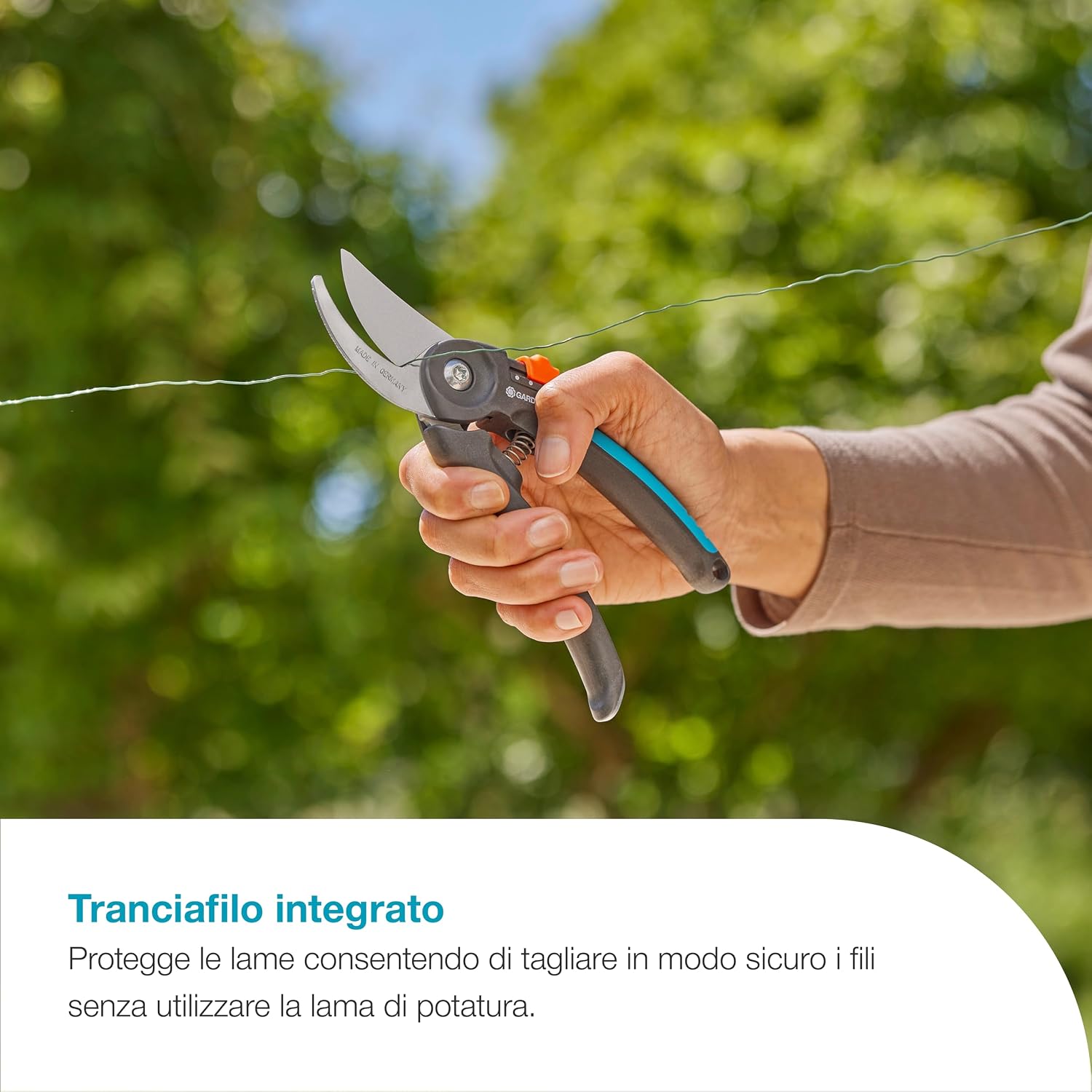 Detalle de Gardena PremiumCut Flex: cesoie da giardino bypass per legno fresco, 24 mm