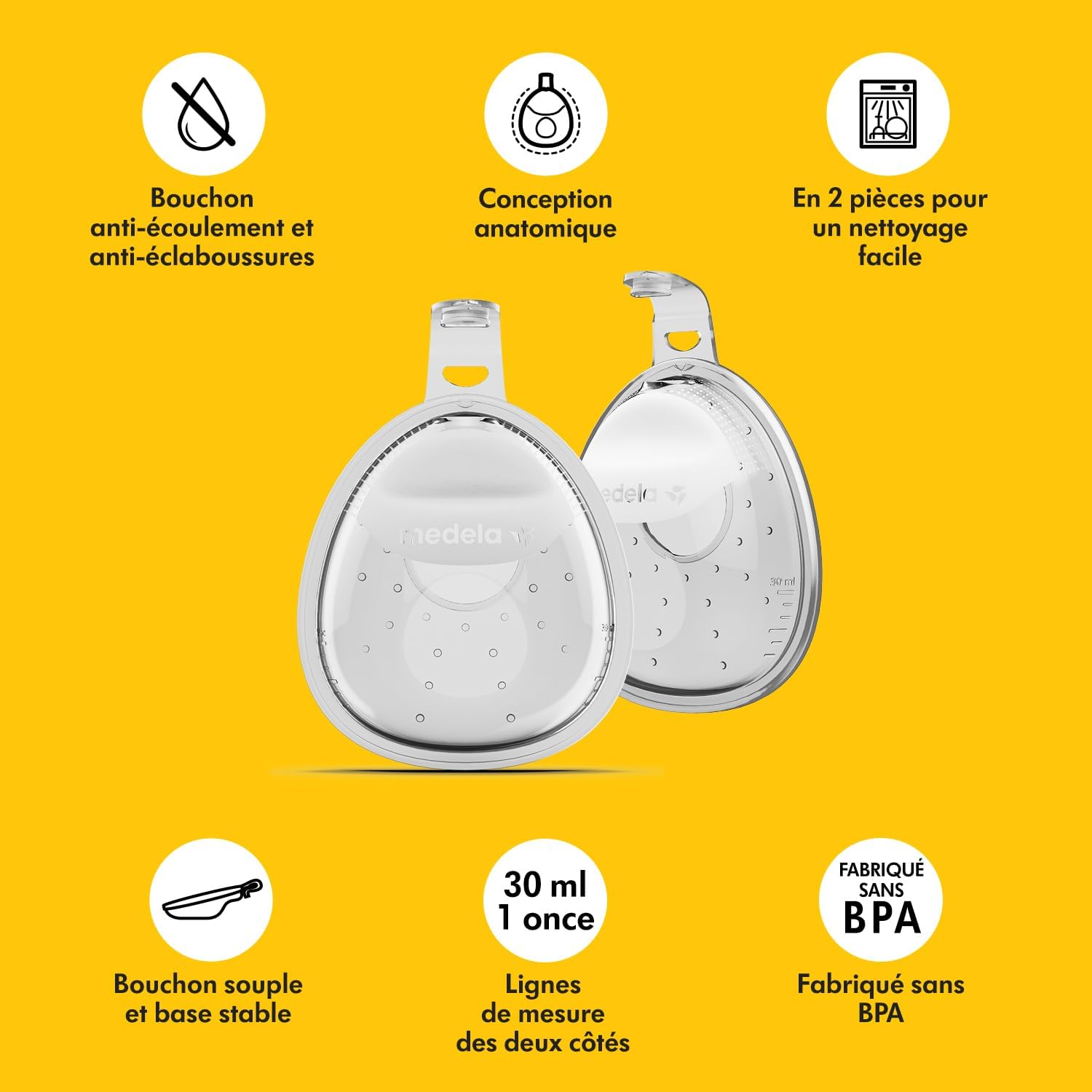 Detalle de Medela In-bra collecteur 30 ml