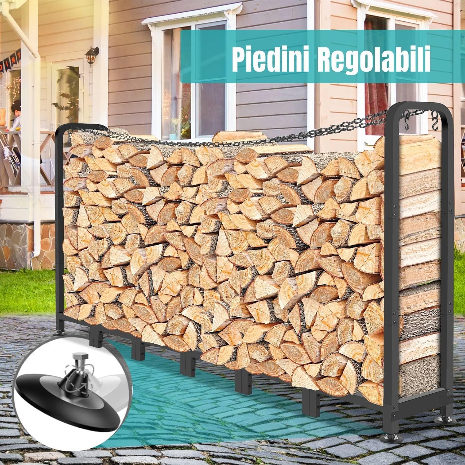 Thumbnail 6 de Scaffale portalegna 235x32x116 cm