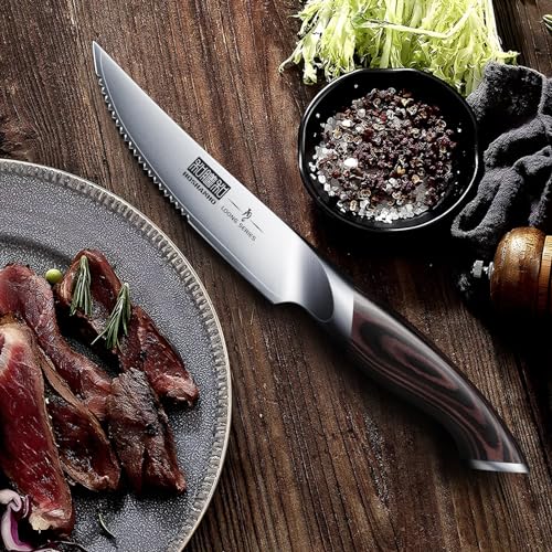 Thumbnail 5 de HOSHANHO Juego cuchillos bistec 6 piezas 11,5 cm 🍽