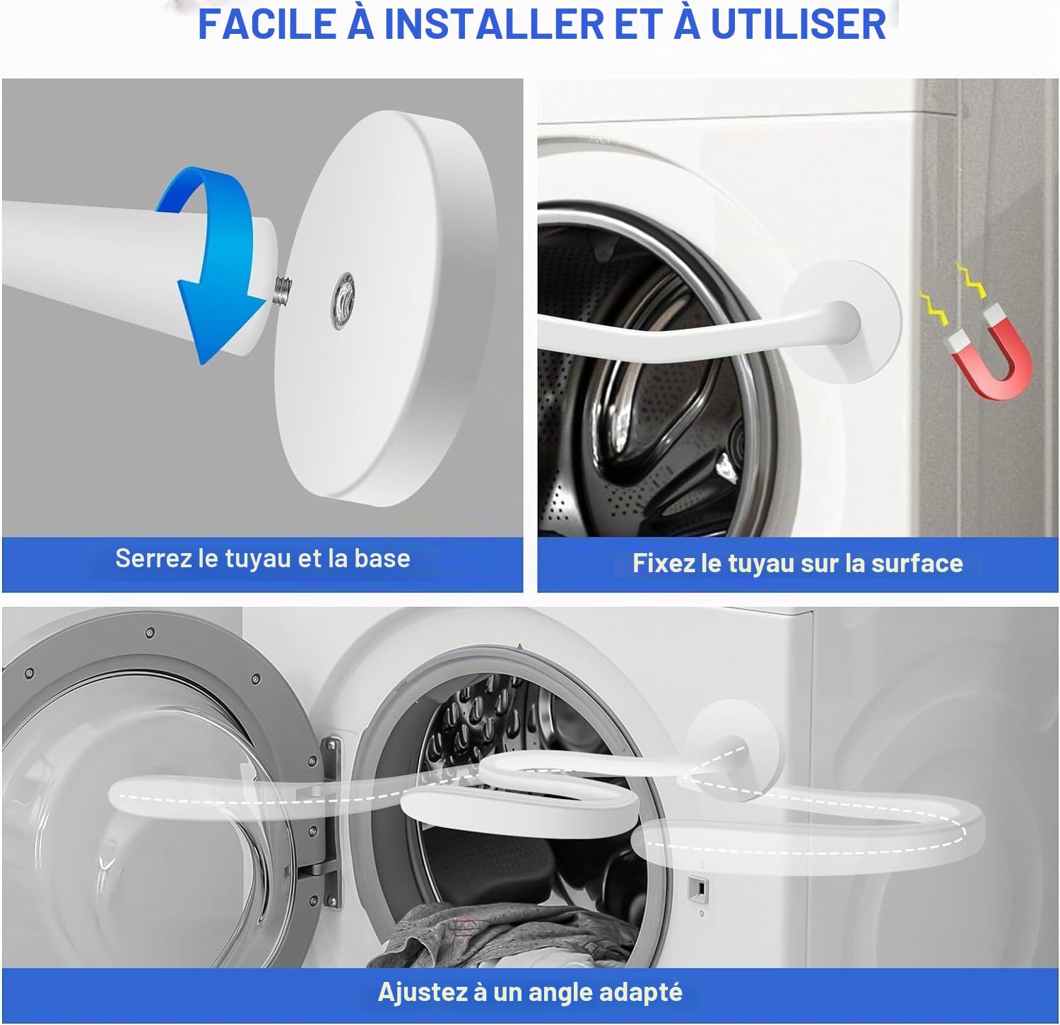 Detalle de Zerodis Zerodis6nwz2c1xbi231-12 magnetische deurhouder voor voorladers, wit