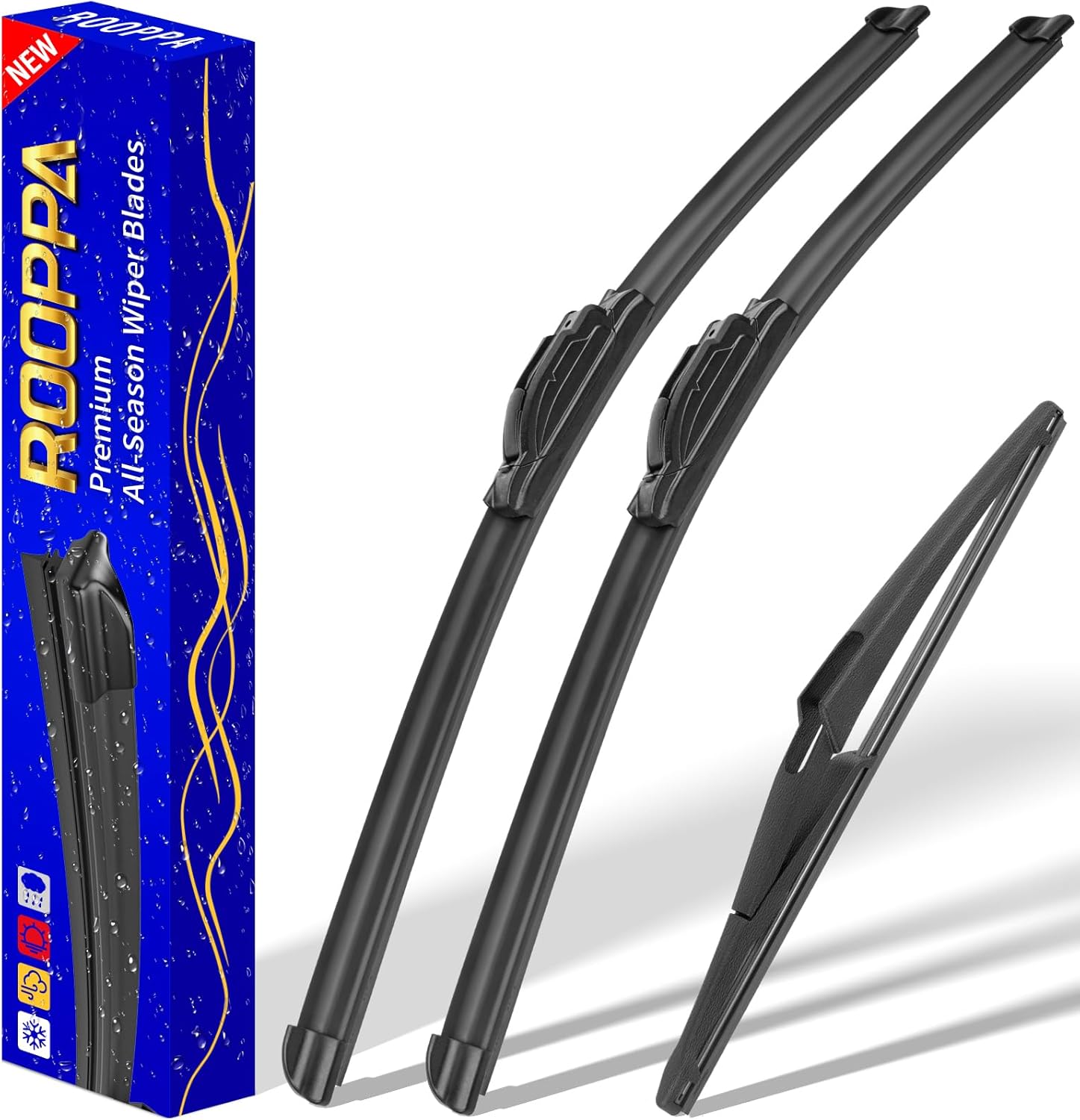 Detalle de Nissan Rogue 2014–2023 wiper blades 26,17,12 in