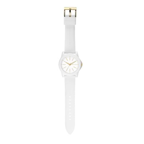 Detalle de Armani Exchange AX7126 Orologio da Donna: cassa in nylon bianco 40 mm, movimento al quarzo a tre lancette