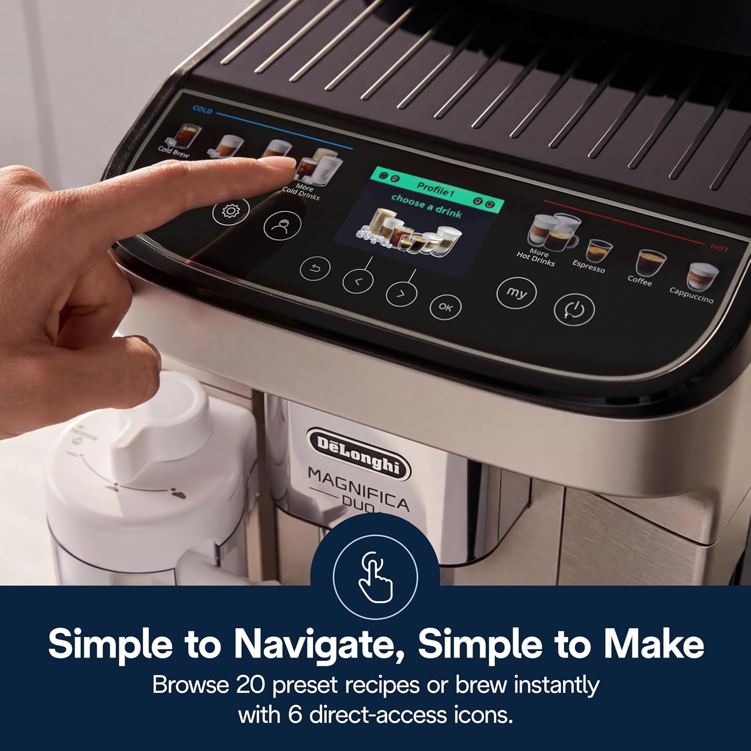 Thumbnail 6 de De'Longhi automatic espresso machine Magnifica Duo