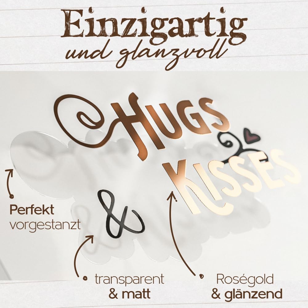 Thumbnail 1 de Homety Sticker Hochzeit Gästebuch – 350 Stück Rose Gold Aufkleber für Gästebuch, Fotoalbum, Scrapbook & Hochzeitsdeko