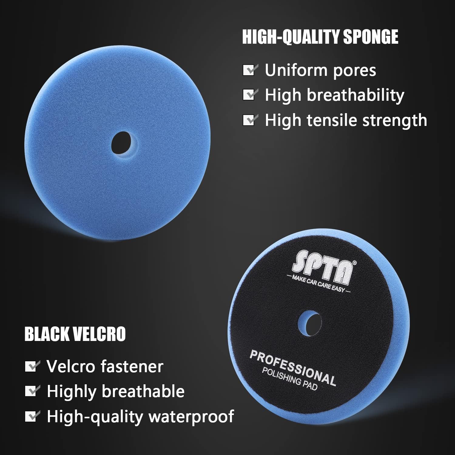 Thumbnail 6 de SPTA Polierschwamm-Set 125 mm Klett