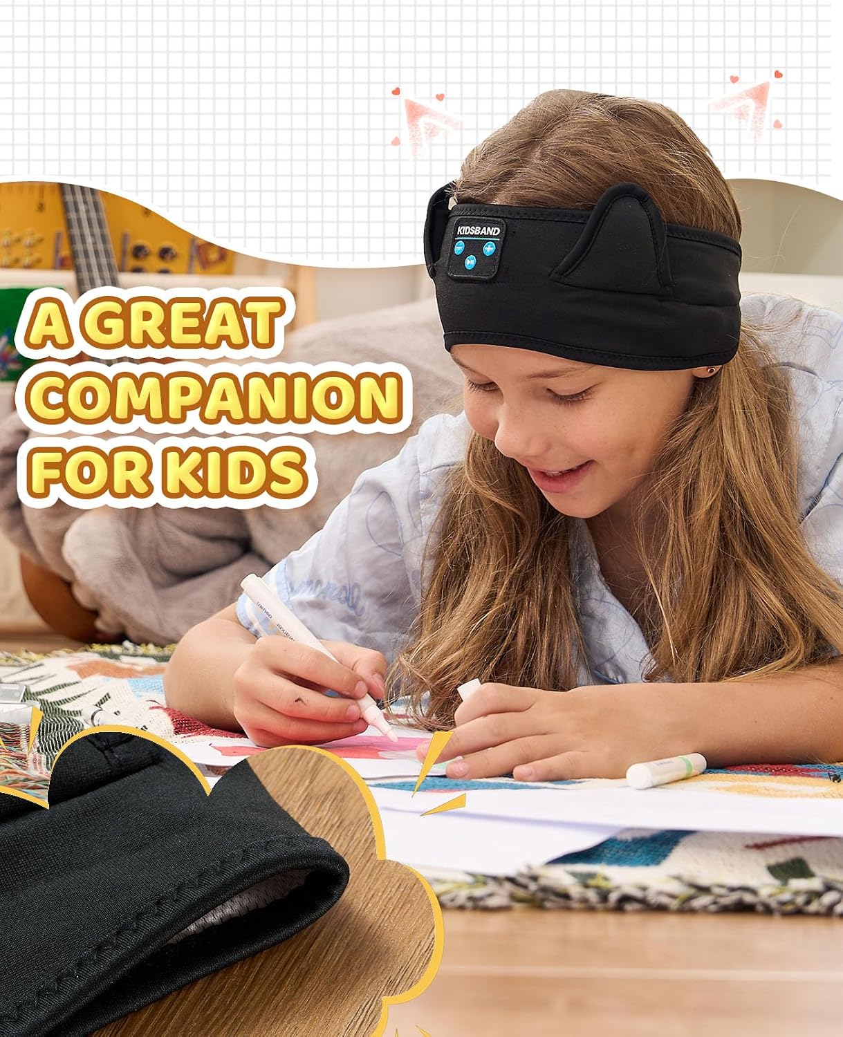 Thumbnail 3 de KIDSBAND KIDS01 Kids Headband Headphones, Foldable, Adjustable, Bluetooth and 3.5 mm