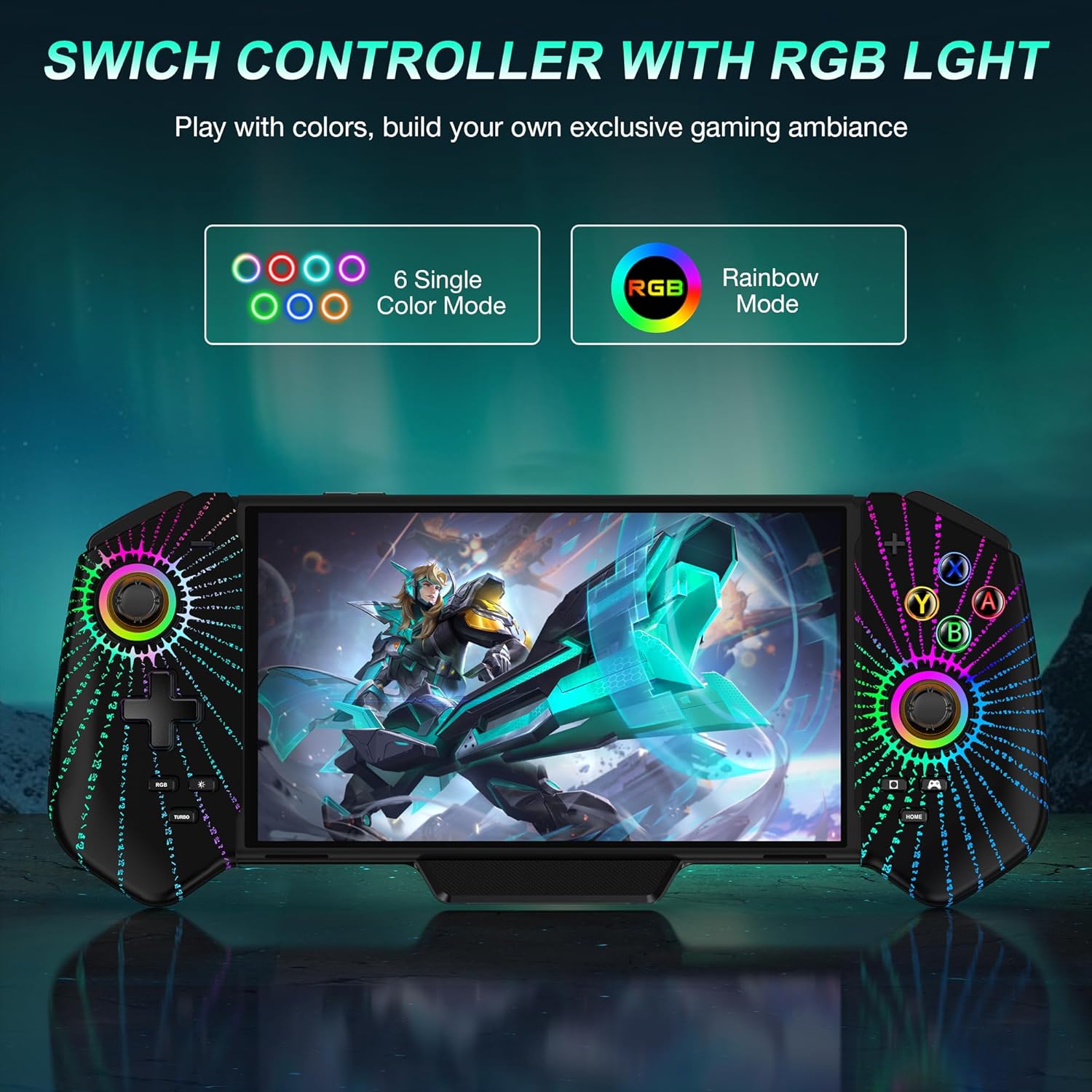 Detalle 2 de HELLCOOL Switch Pro Controller Hall Effect joystick