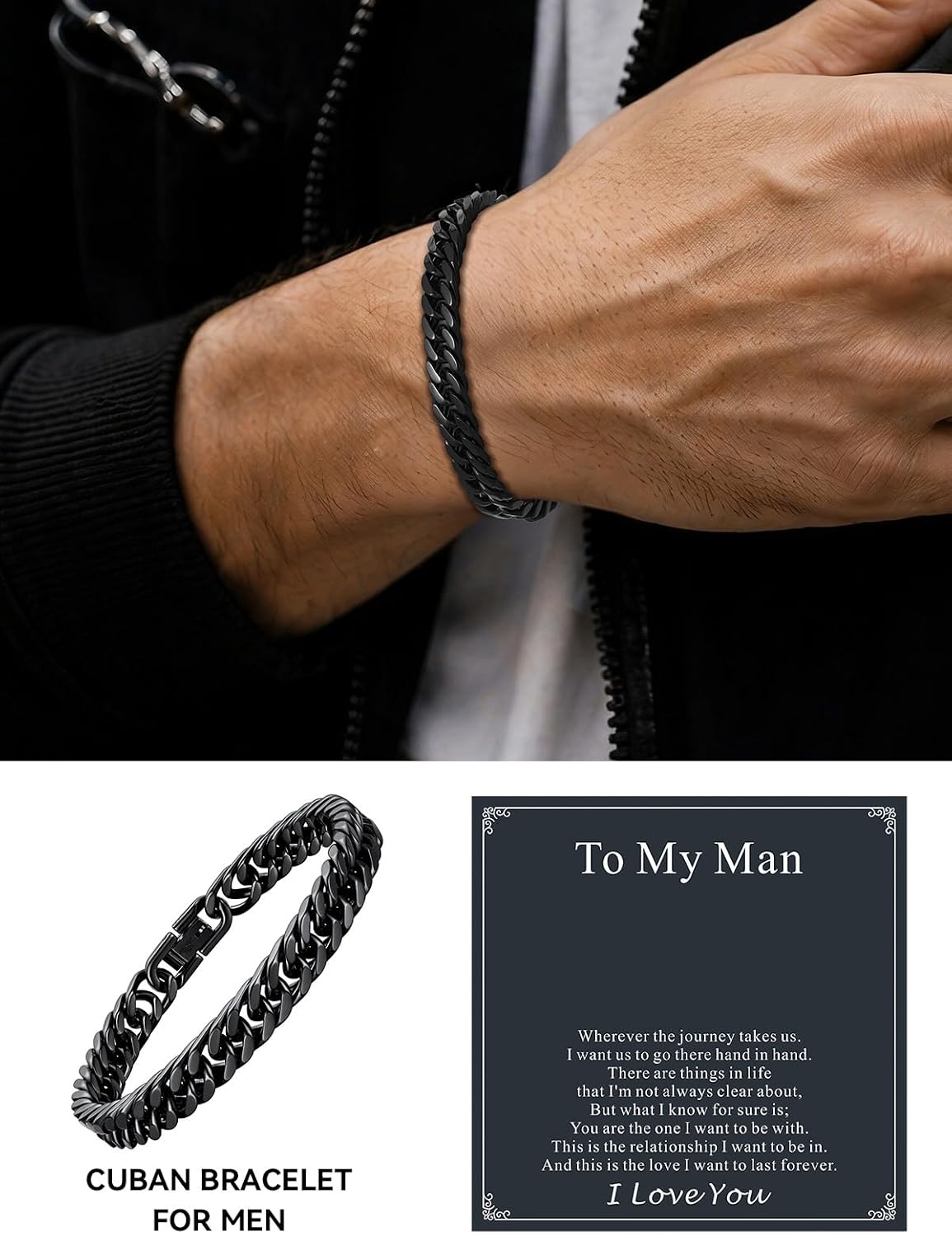 Detalle 1 de ChainsHouse Cuban Link Bracelet 316L Stainless Steel