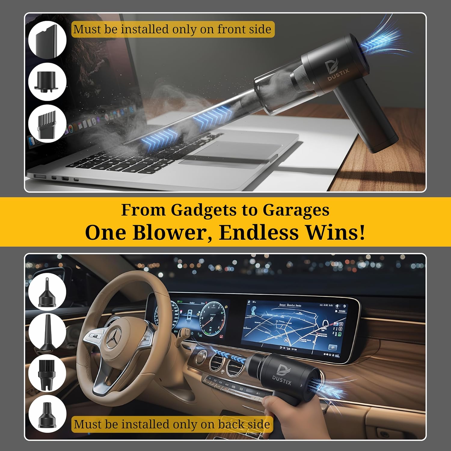Thumbnail 4 de Car Hoover Cordless Portable 12000Pa: A compact handheld cleaner for quick car cleans