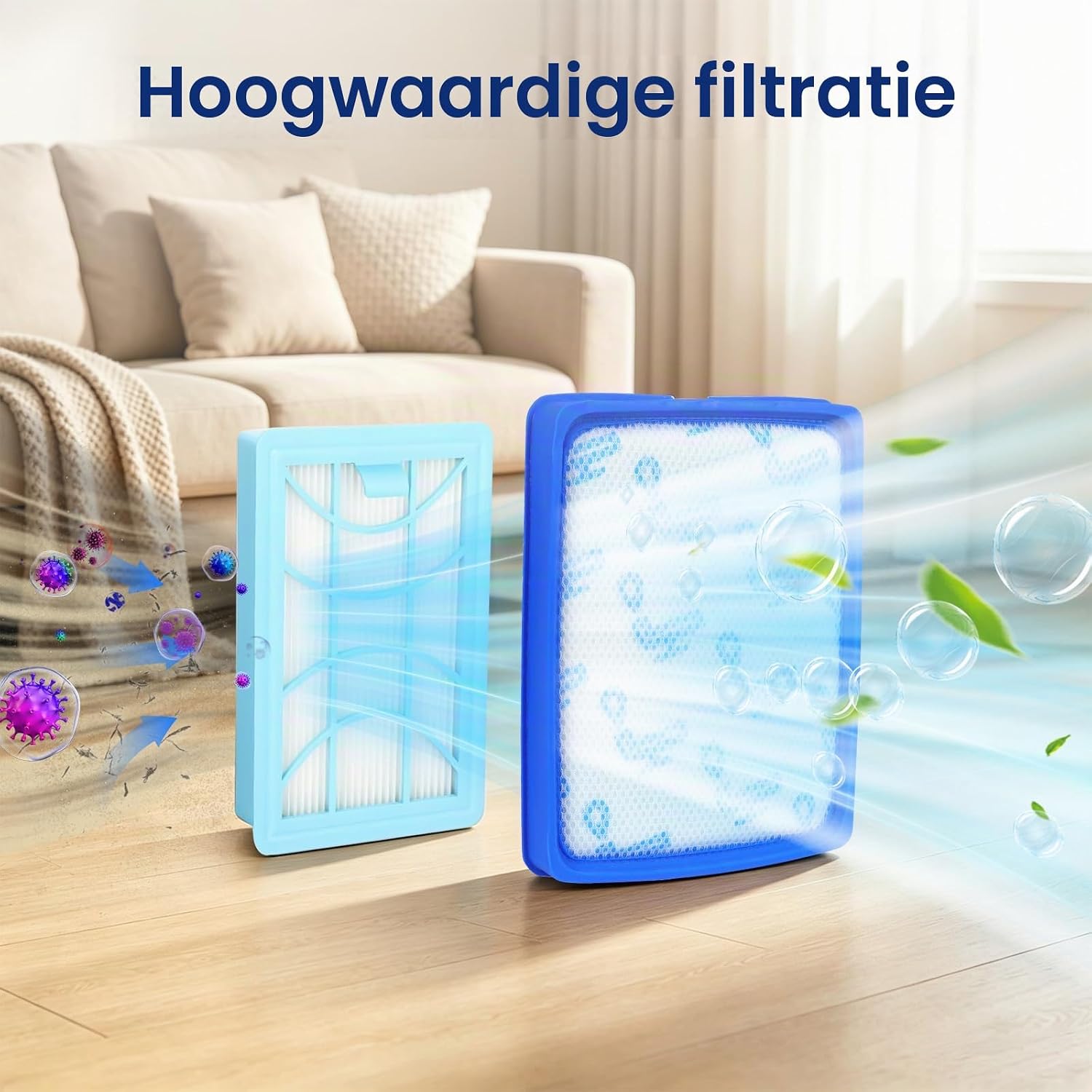 Detalle 1 de Aomiduo 5000 filterset voor Philips PowerPro Expert-stofzuigers