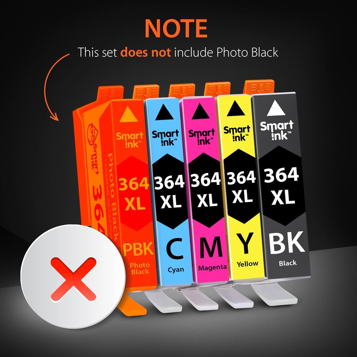 Detalle de Smart Ink 364 XL Compatible Ink Cartridge Multi-Pack (10 cartridges) for HP Printers