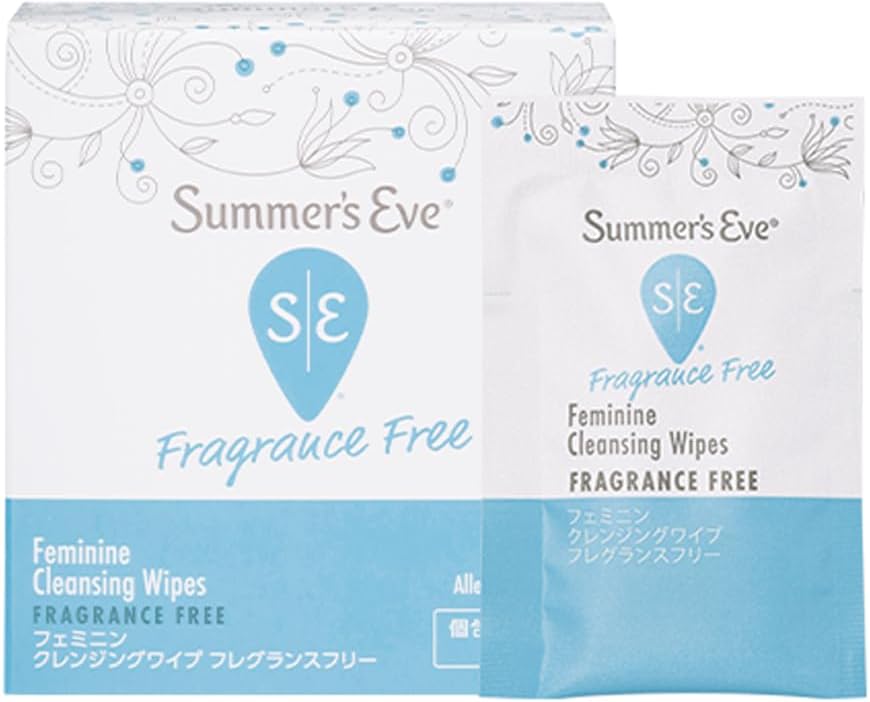Detalle de Summer's Eve フェミニンクレンジングワイプ 無香料 12枚入り|個包装・弱酸性