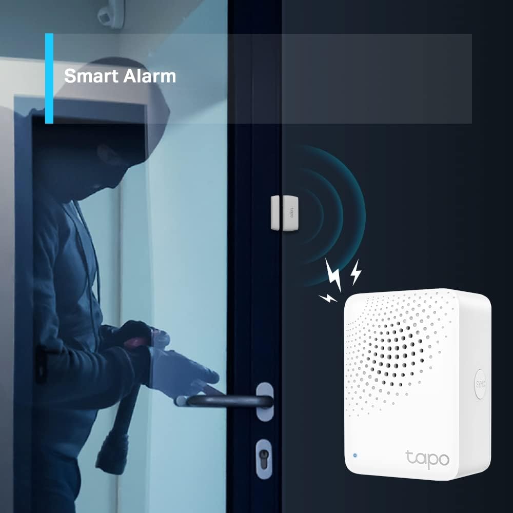 Detalle 2 de Tapo Smart Hub mit Klingelton Tapo H100: verbindet bis zu 64 Sensoren & Schalter (nicht kompatibel mit Kasa KE100)