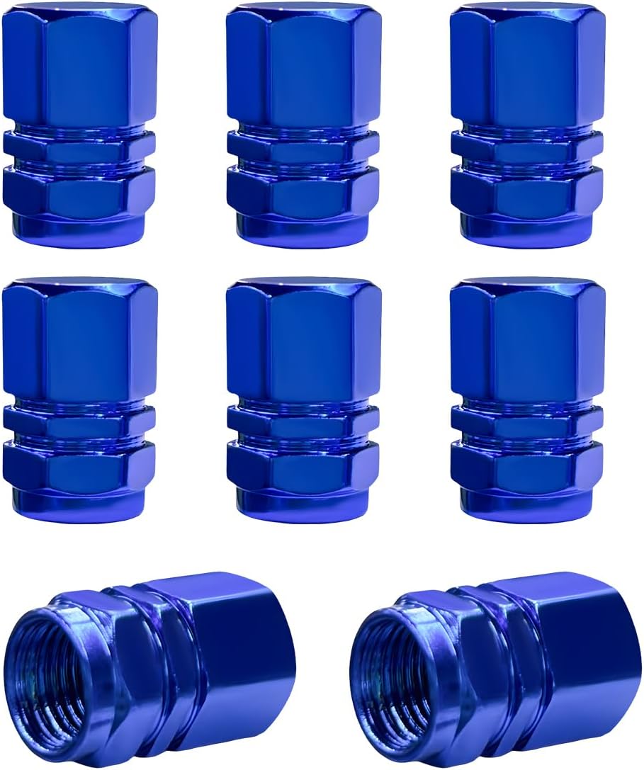 LSKASELUE Tire Valve Stem Caps, Aluminum