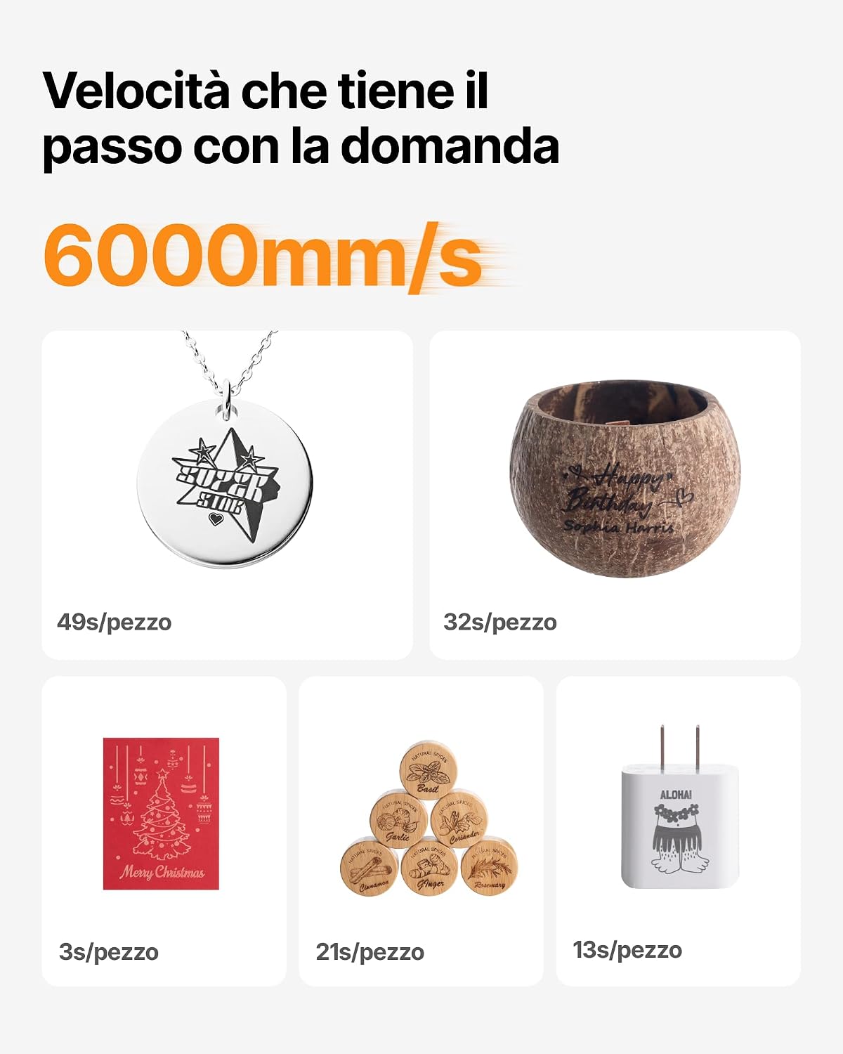 Detalle 2 de xTool F2 Incisore Laser Deluxe Bundle: Doppio laser 15W + 5W IR con Telecamera 50MP, Incisione rapida e portatile per metallo, legno e acrilico