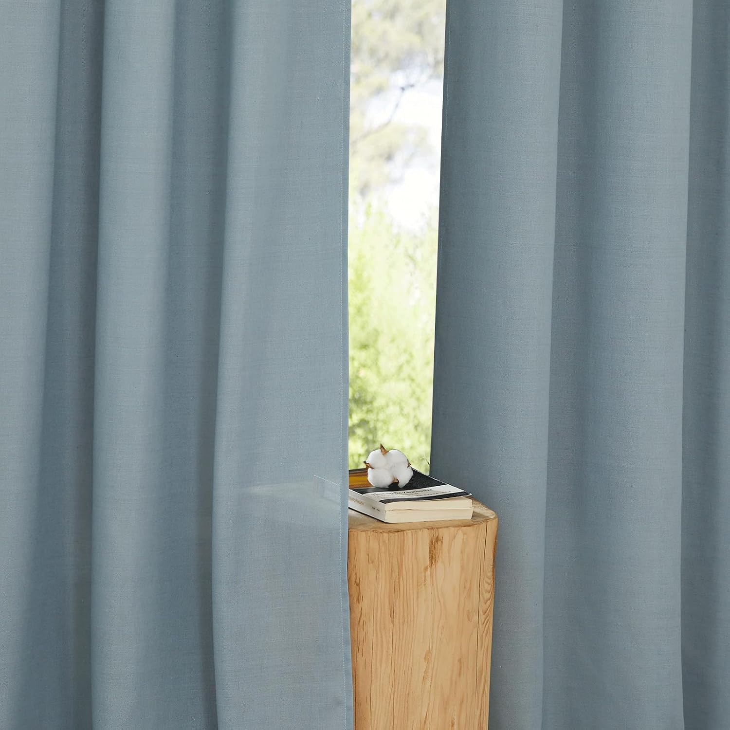 Thumbnail 2 de NICETOWN Linen Flax 92" Semi Sheer Curtains 🪟