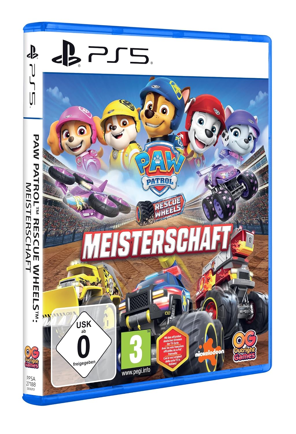 Detalle 2 de PAW Patrol Rescue Wheels: Meisterschaft (PS5) – Action mit Welpen-Power-Ups