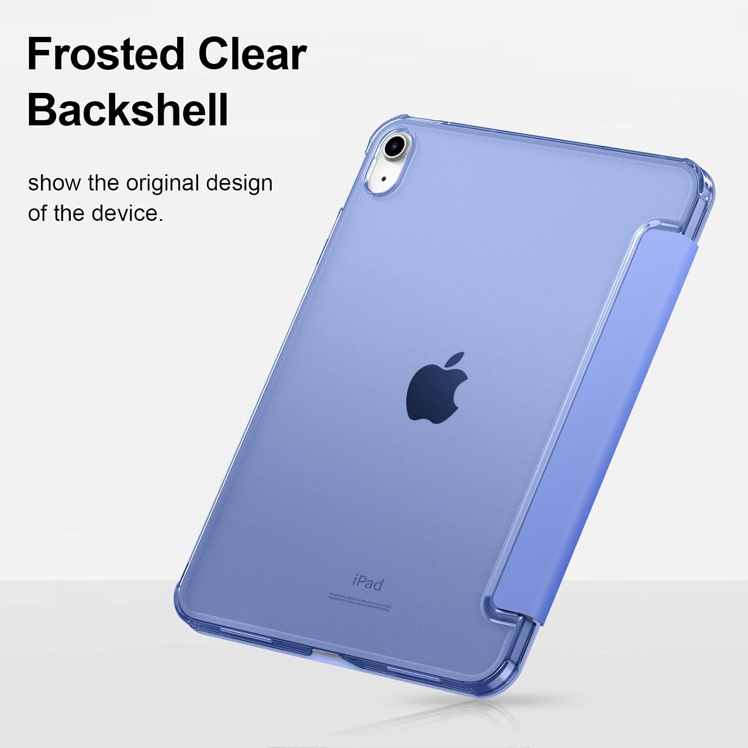 Detalle de FINTIE Ultra Slim Case for iPad (A16) 11th Gen / 10th Gen Frosted Back with Fold-back Stand and Auto Wake/Sleep – Ultramarine