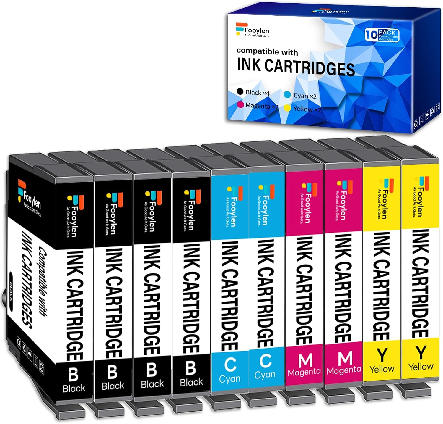Detalle de Fooylen 503XL Druckerpatronen Multipack (4er-Set) kompatibel zu Epson 503 XL für XP-5200 / XP-5205 / WF-2960DWF / WF-2965DWF