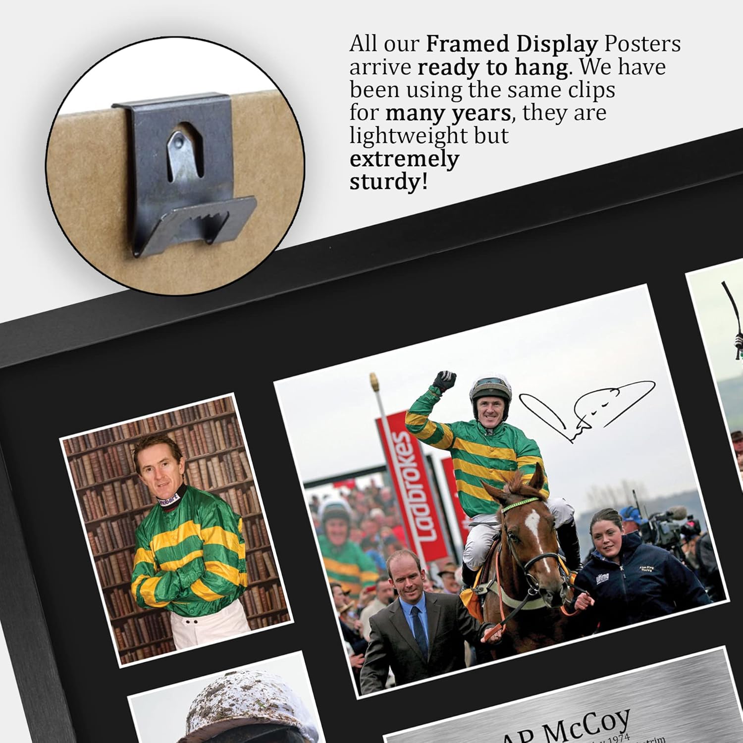 Thumbnail 4 de HWC Trading FR A3 Sir Anthony Peter McCoy framed printed autograph picture (A3)