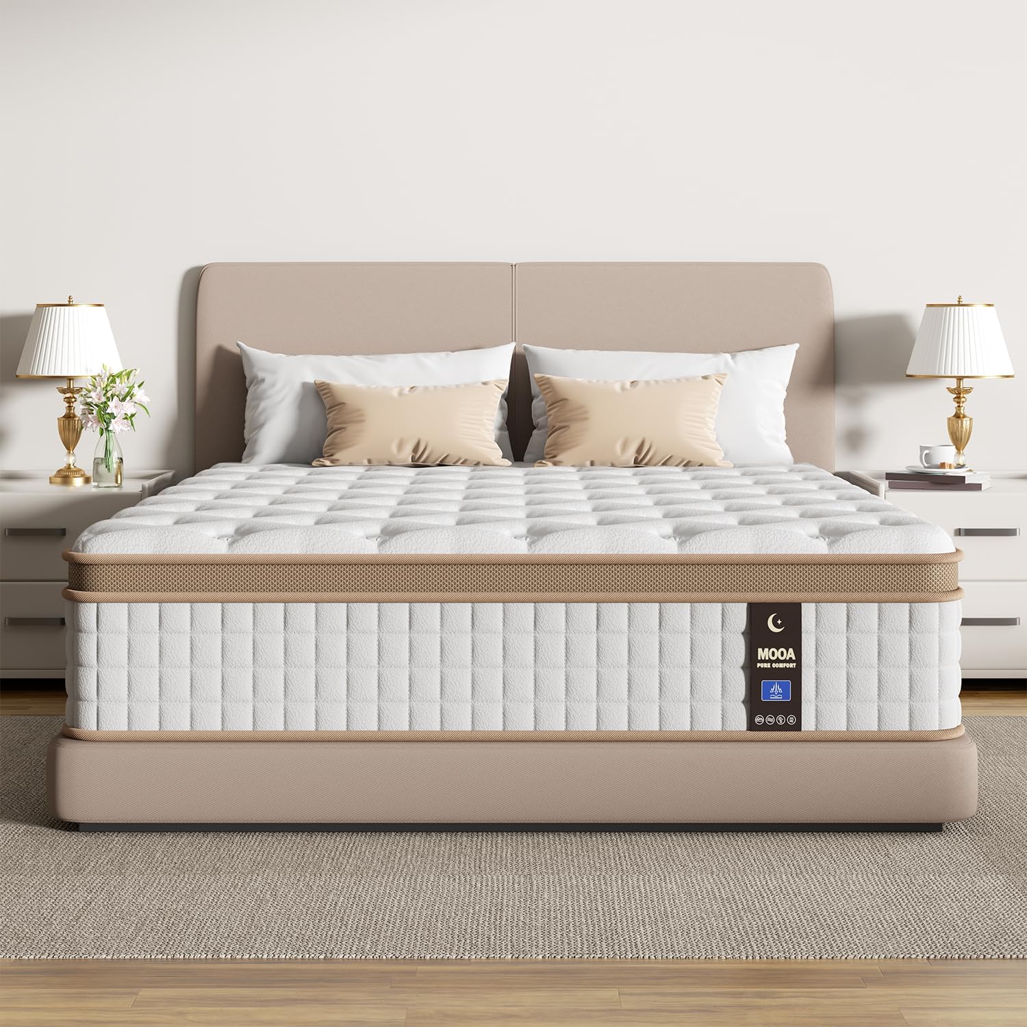 Detalle de Queen Hybrid Mattress, 12-Inch