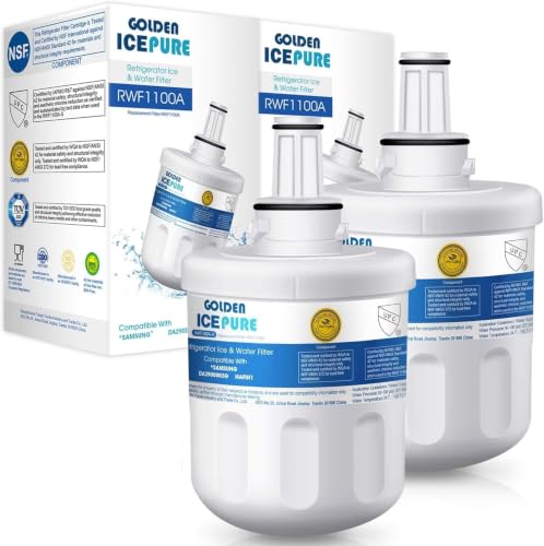 Detalle de GOLDEN ICEPURE RWF1100A – 3 filtres à eau pour réfrigérateur, compatible avec Samsung Aqua Pure Plus et autres références