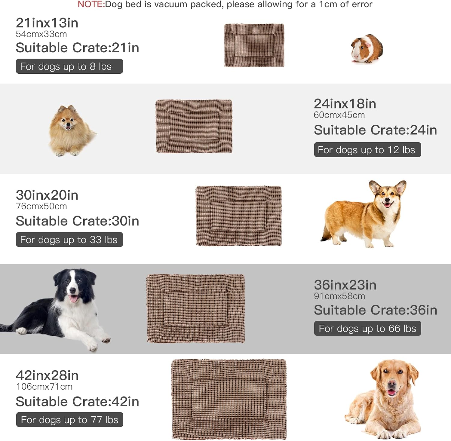 Detalle 1 de BVAGSS Dog bed mat 4 cm memory foam