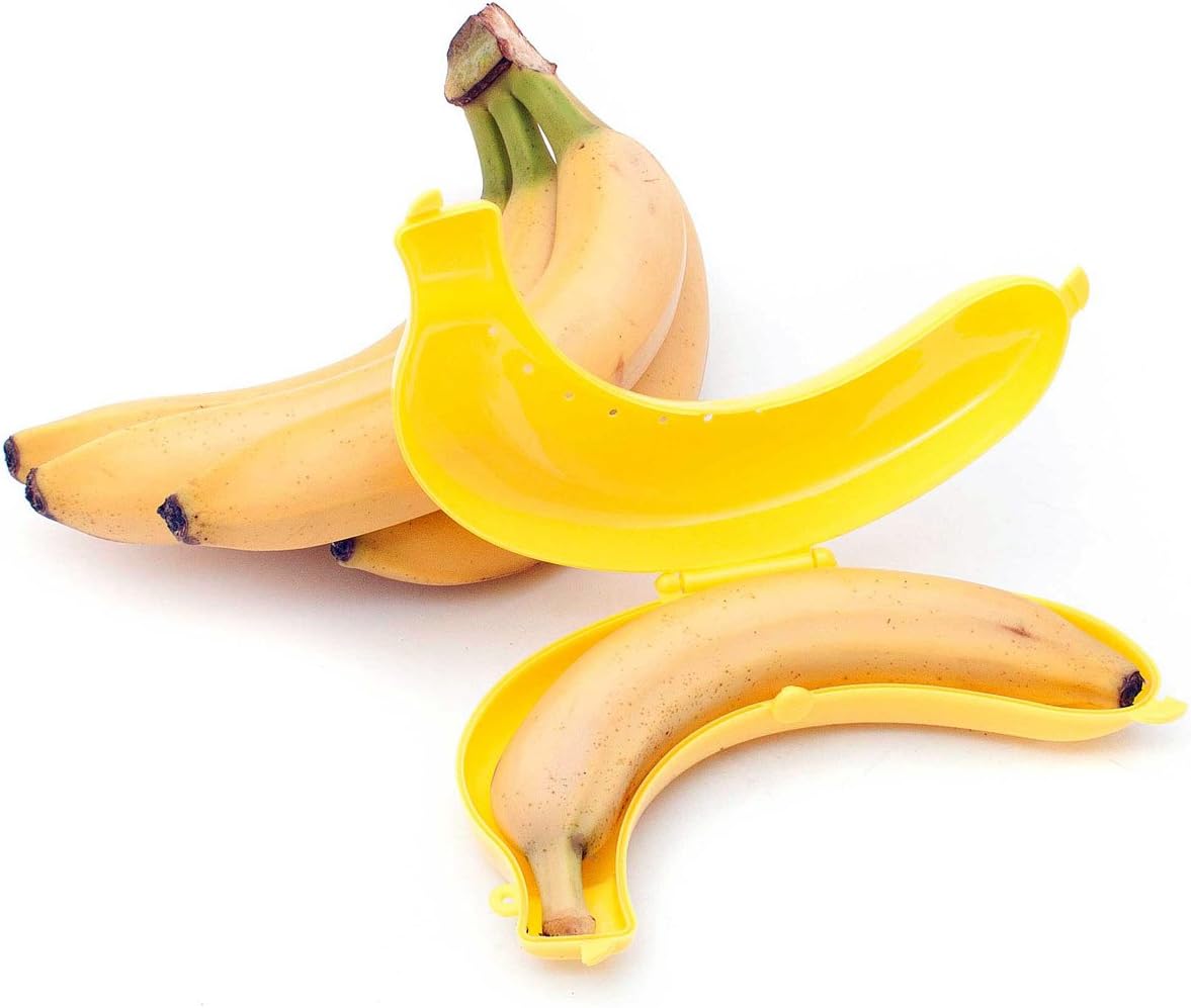 Detalle de GOODS+GADGETS Banana Guard banana case, BPA-free with ventilation and secure latch