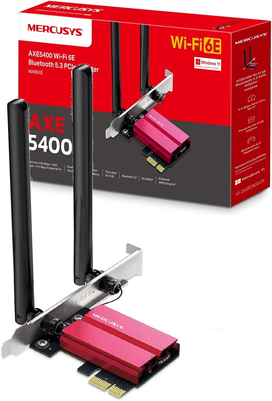 Mercusys MA86XE Carte Wi‑Fi 6E AXE5400