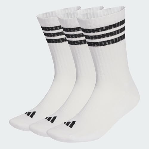 Thumbnail 2 de adidas 3STRIPES Cushion Crew Socks (3 pares) blancas/negro para diario y deporte