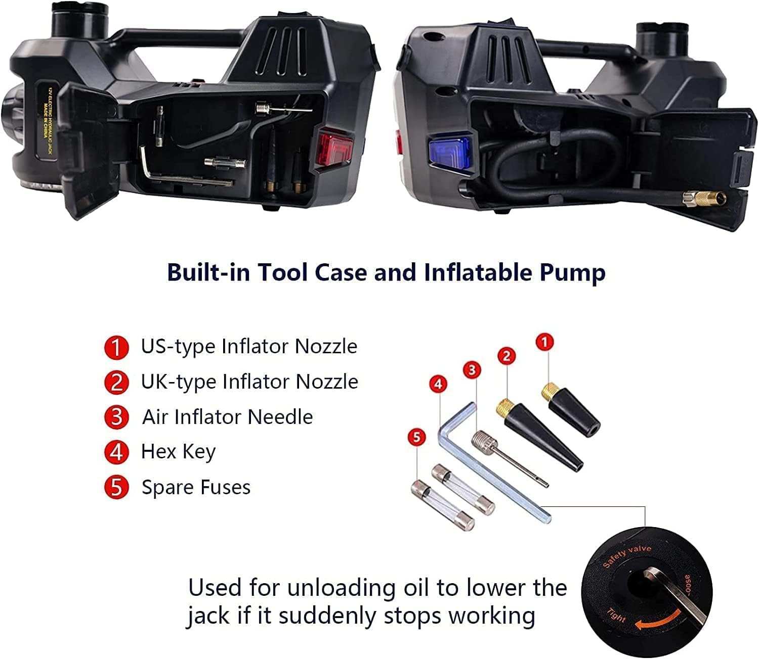 Thumbnail 4 de ROGTZ Hydraulic Car Jack Kit 5 Ton with Air Pump