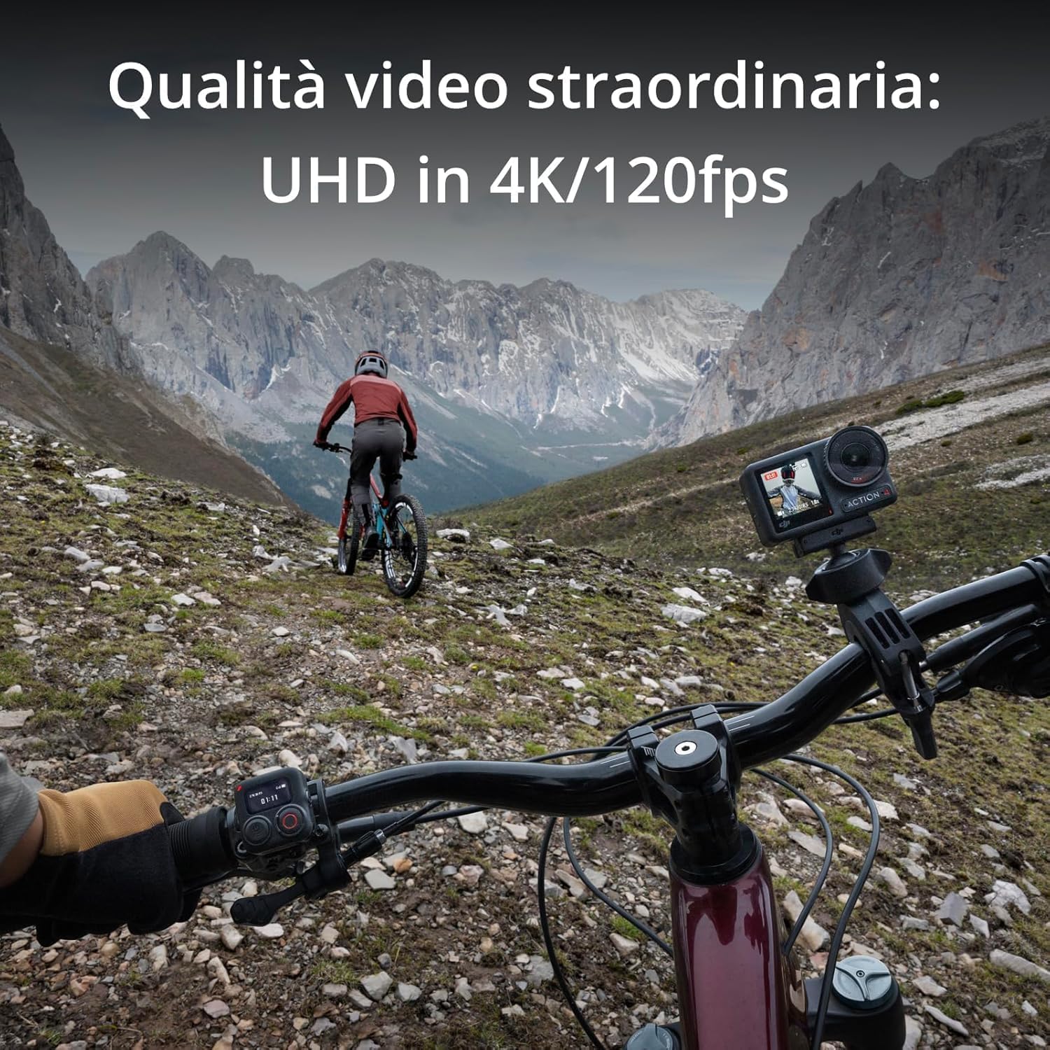 Thumbnail 4 de DJI Osmo Action 4 Combo Essenziale: action cam impermeabile 4K/120fps con sensore 1/1.3