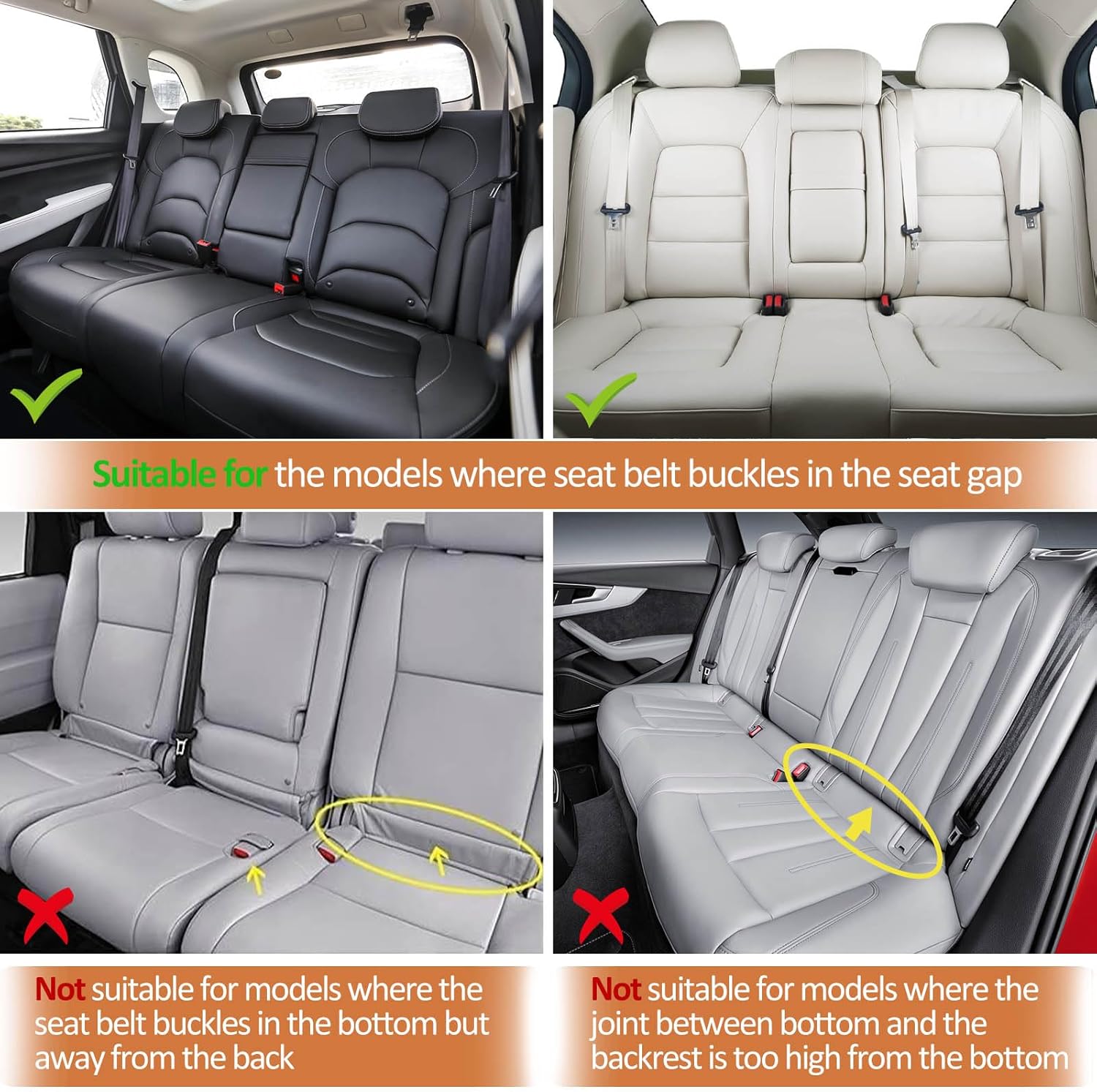 Thumbnail 3 de ZATOOTO Sitzkissen für die Rückbank: wasserdichte PU-Leder Sitzauflage mit Anti-Rutsch