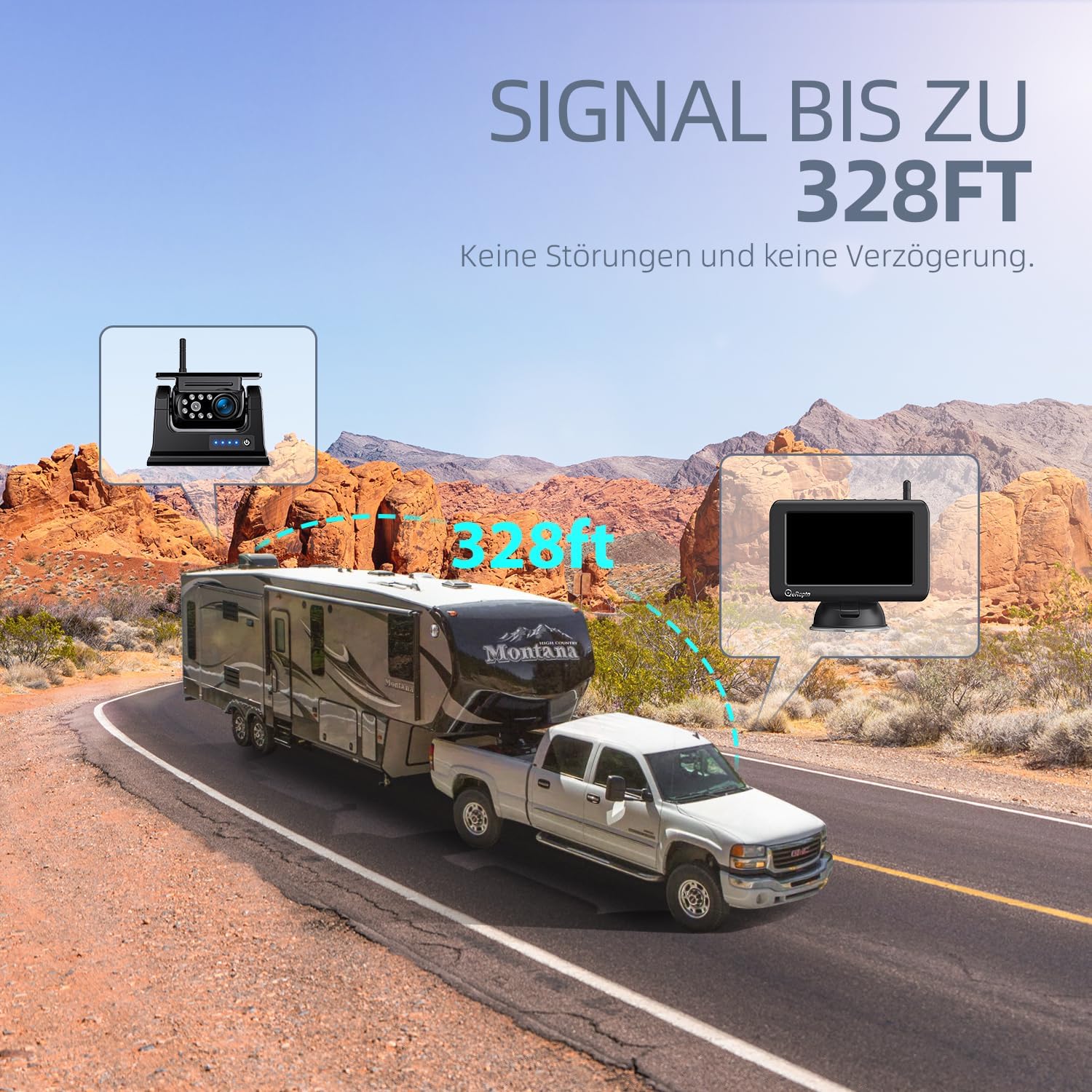 Thumbnail 5 de eRapta Solar Rückfahrkamera 5 Zoll Monitor