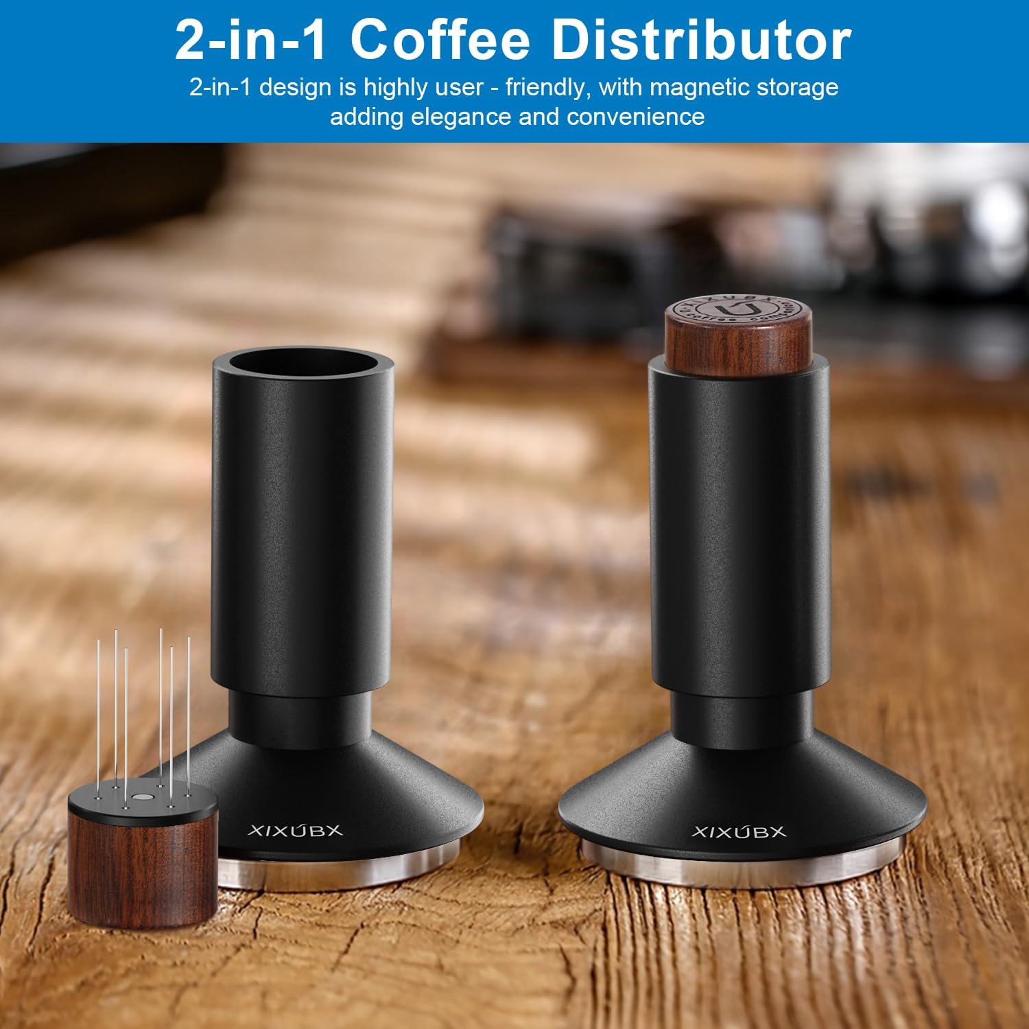 Detalle de XIXUBX Espresso Tamper and WDT Tool, 58.35 mm