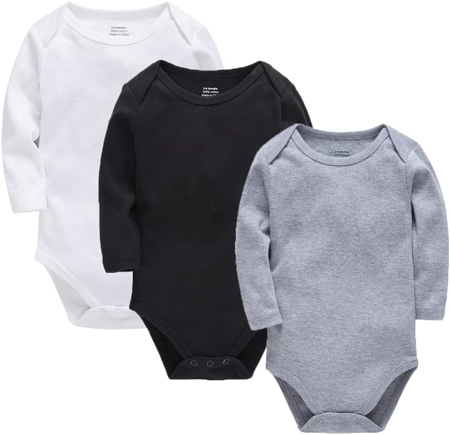 Thumbnail 6 de wocharm Long Sleeve Baby Bodysuit Vests – 3 Pack