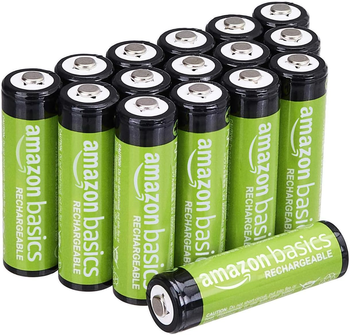 Detalle de Amazonベーシック 単3形ニッケル水素充電池 2000mAh・1.2V・8本、最大500回充電